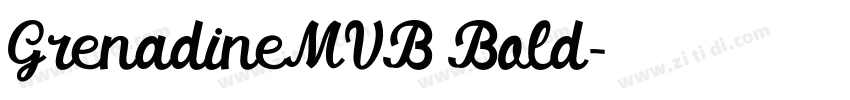 GrenadineMVB Bold字体转换